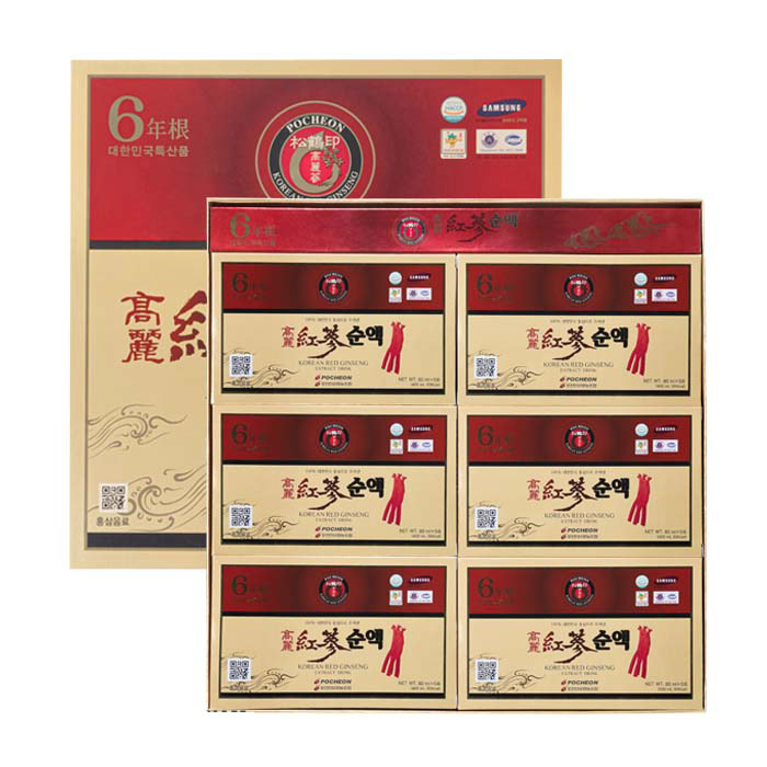 Nuoc hong sam POCHEON 100 Extract Drink 30 goi 80ml 1