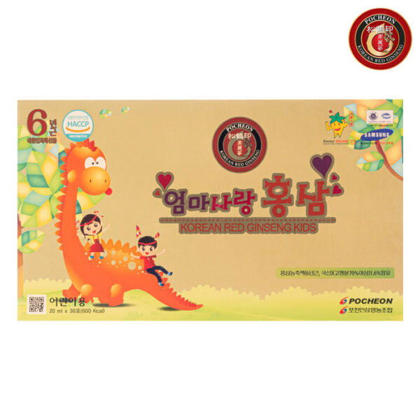 Nước hồng sâm trẻ em Hàn Quốc POCHEON Kids 20ml 30 gói 6 Nước hồng sâm trẻ em Hàn Quốc POCHEON Kids 20ml 30 gói