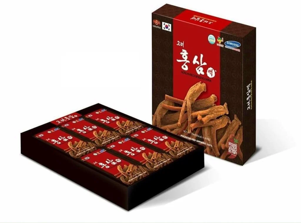 Nước Hồng Sâm Pocheon Korean Red Ginseng Drink (70ml x 30 gói) 6 Nước Hồng Sâm Pocheon Korean Red Ginseng Drink (70ml x 30 gói)