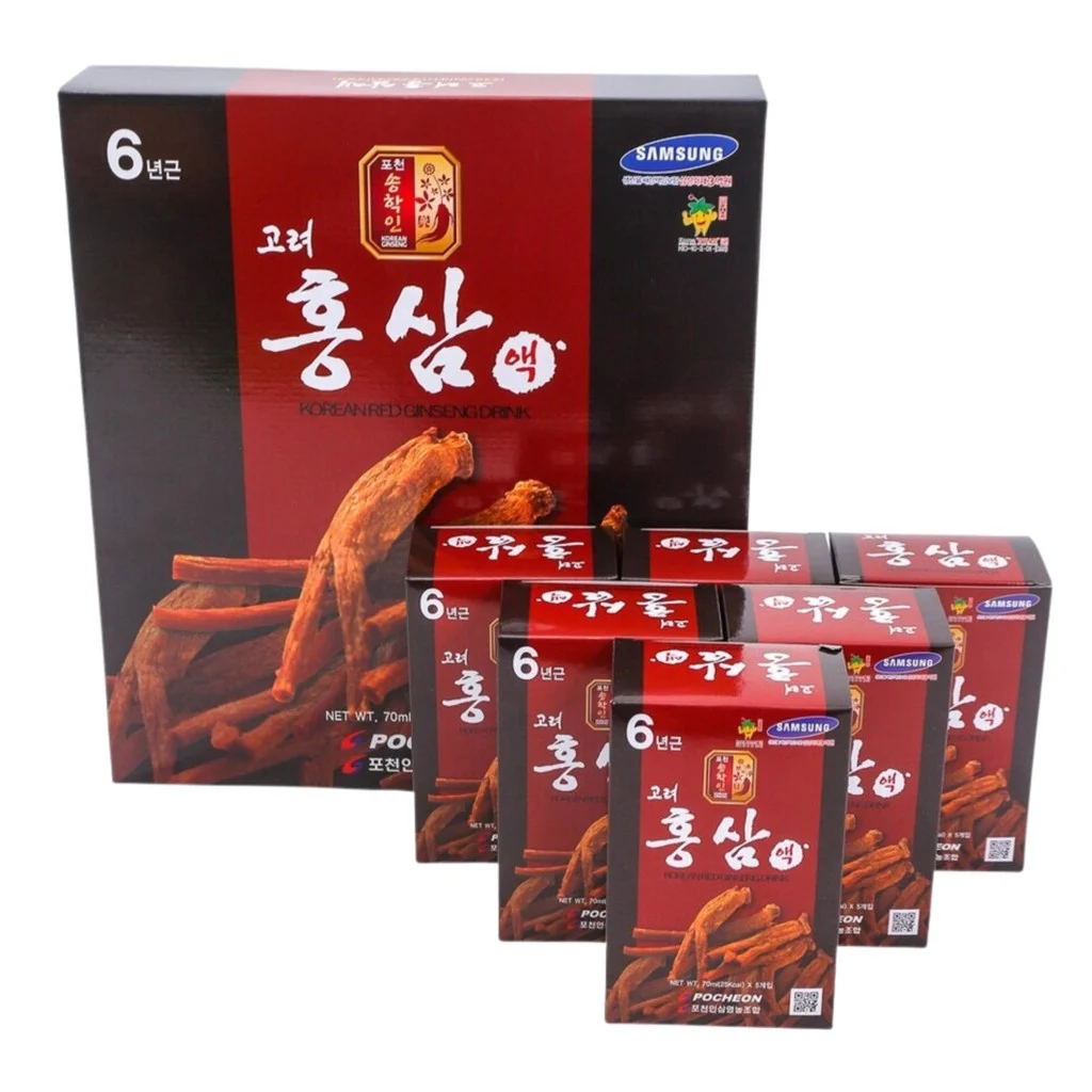 Nước Hồng Sâm Pocheon Korean Red Ginseng Drink (70ml x 30 gói) 5 Nước Hồng Sâm Pocheon Korean Red Ginseng Drink (70ml x 30 gói)