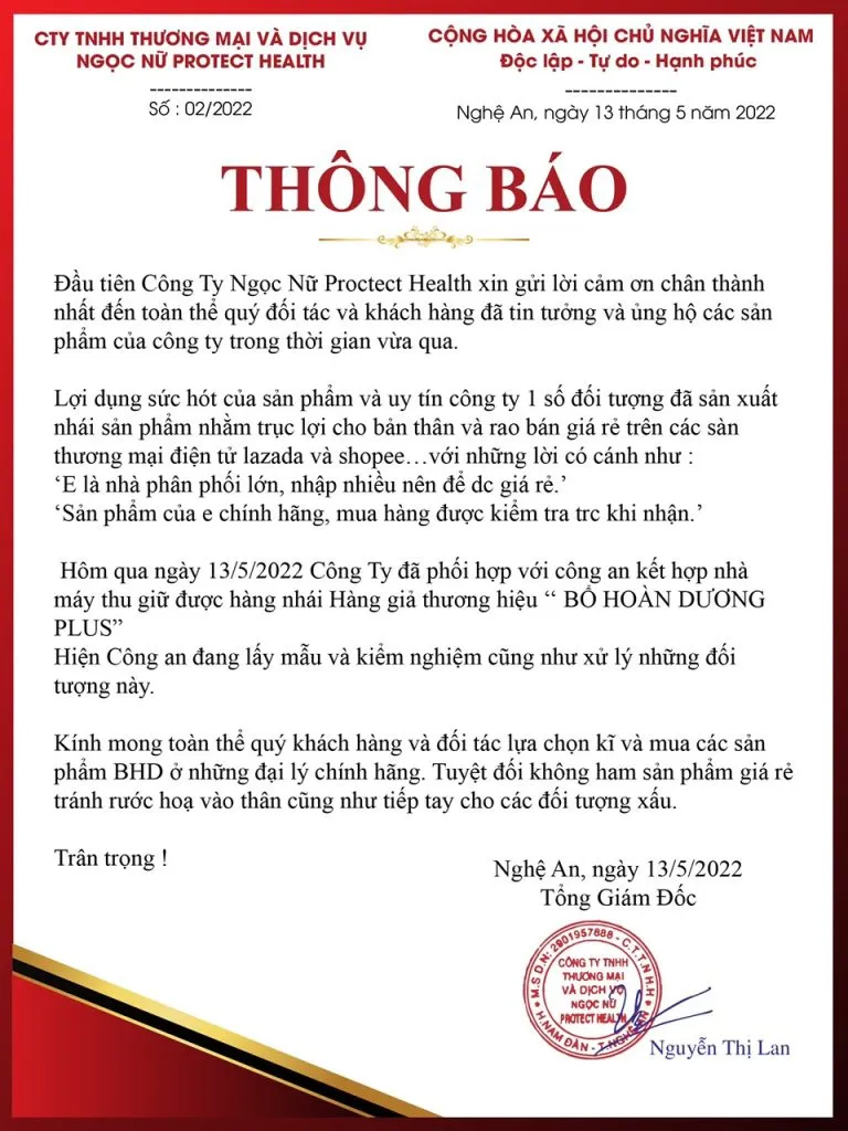 thong bao BDH