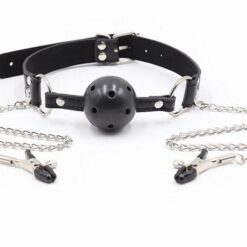 Dụng Cụ Bịt Miệng Có Bóng và Kẹp Đầu Ti