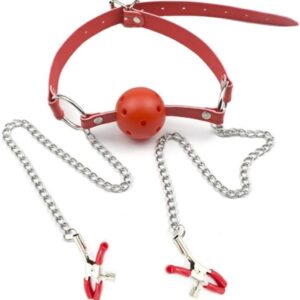 Dụng Cụ Bịt Miệng Có Bóng và Kẹp Đầu Ti