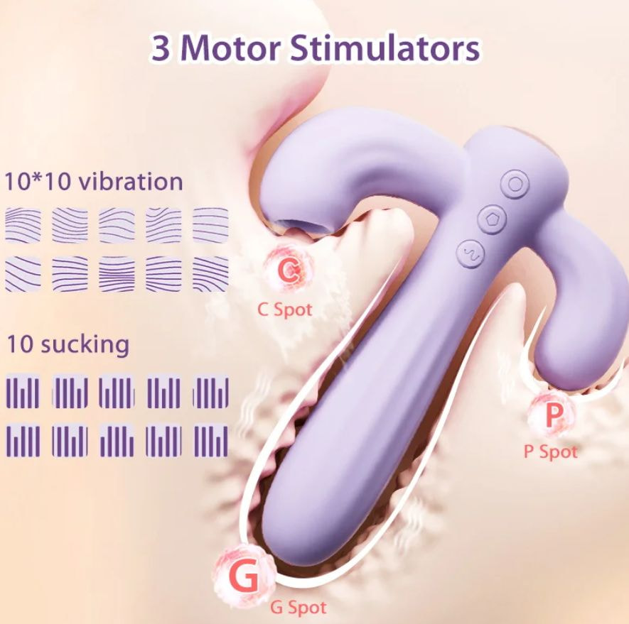 Dương Vật Giả Svakom Bernice 3 Đầu Rung Hút 10 Chế Độ 39 svakom bernice 4