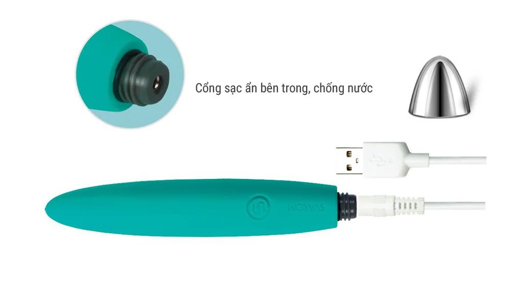 Svakom Daisy Thanh Rung Kích Thích Điểm G Sung Sướng Bất Tận 19 thanh rung kich thich diem G svakom daisy cong sac USB