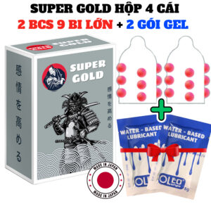 Bao Cao Su 9 Bi Super Gold Hộp 2 Cái