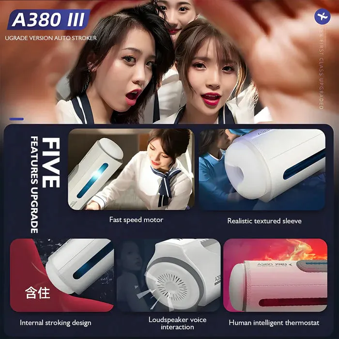 Máy Thủ Dâm Có Thắt Leten A380 Pro 18 maleautomaticstroker 5