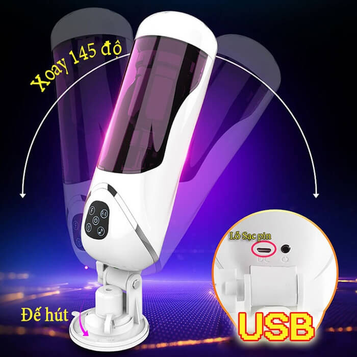 Cốc Thủ Dâm Easy Love Comanche Đa Năng Tự Động Gắn Tường 11 may thu dam tu dong gan tuong da nang cho nam comanche anh 04