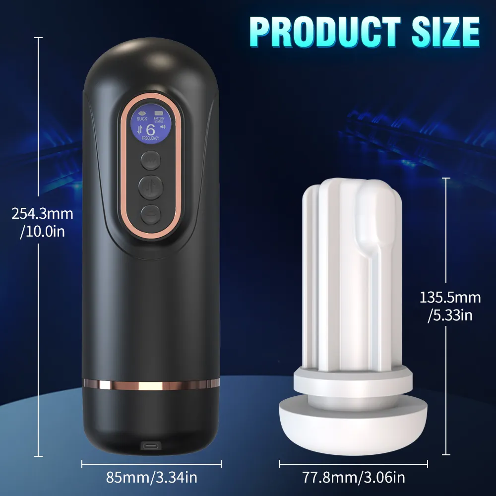 Máy Thủ Dâm Tự Động Rung Thụt và Co Bóp Có Nhiệt Độ 26 A¿ˆAo 10