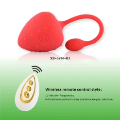 Fruit Shape Wireless Remote Control Jumping Egg G Spot Clitoris Masturbation Vibrator for Women
