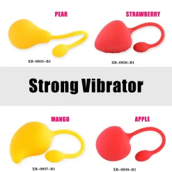Fruit Shape Wireless Remote Control Jumping Egg G Spot Clitoris Masturbation Vibrator for Women 3