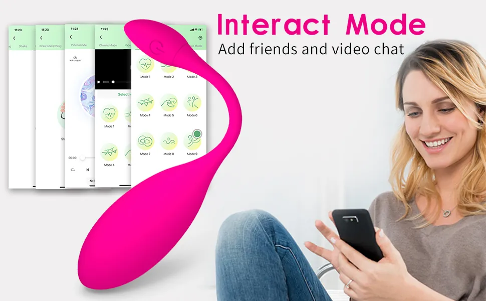 Rechargeable APP Remote Control Vibrating Egg 3