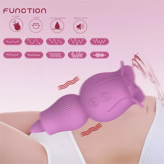 Sucker Vibrating Clit Sucking Tongue Licking Rose Vibrator for Women Adult Toys 2 11zon