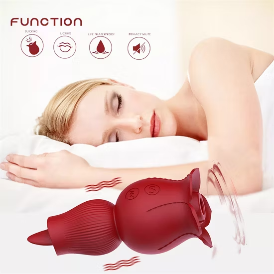 Sucker Vibrating Clit Sucking Tongue Licking Rose Vibrator for Women Adult Toys 4 11zon