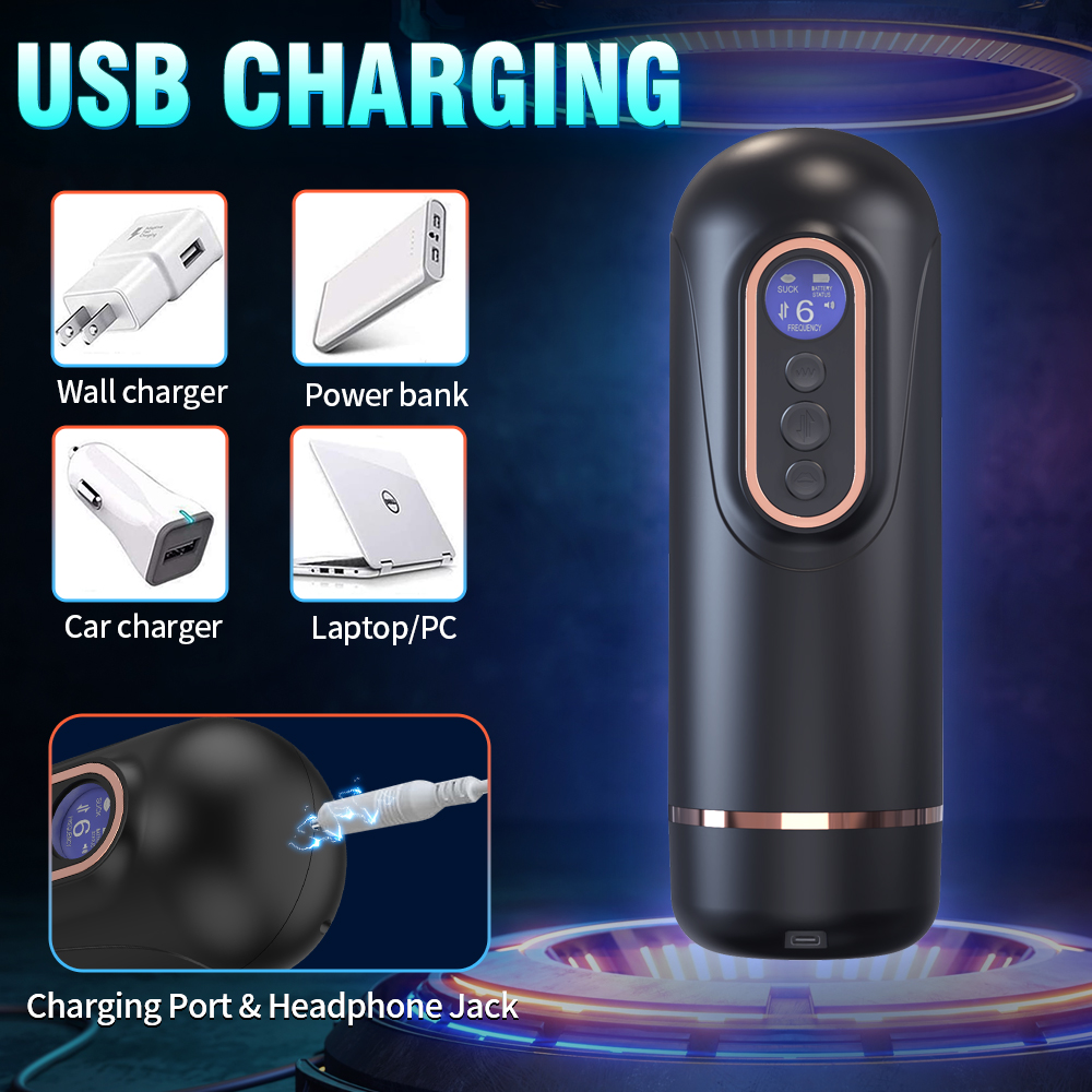 Máy Thủ Dâm Tự Động Rung Thụt và Co Bóp Có Nhiệt Độ 25 main image 6 5