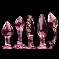 Pink Glass Anal Balls Dildo Butt Plugs Glass Anal Plug Exquisite Sexy Toys Anus Dilator Butt 11zon