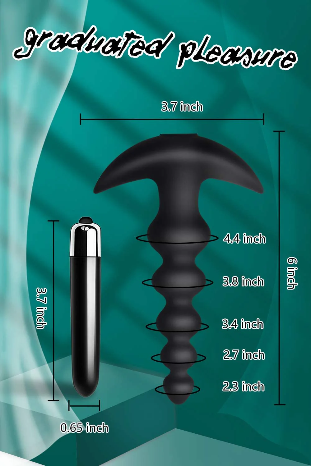 Vibrating Butt Plug Anal Beads Saint 5