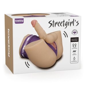 Mông Giả Nguyên Khối Lovetoy Streetgirl's Thiết Kế Chân Thực, Rung Mạnh Mẽ