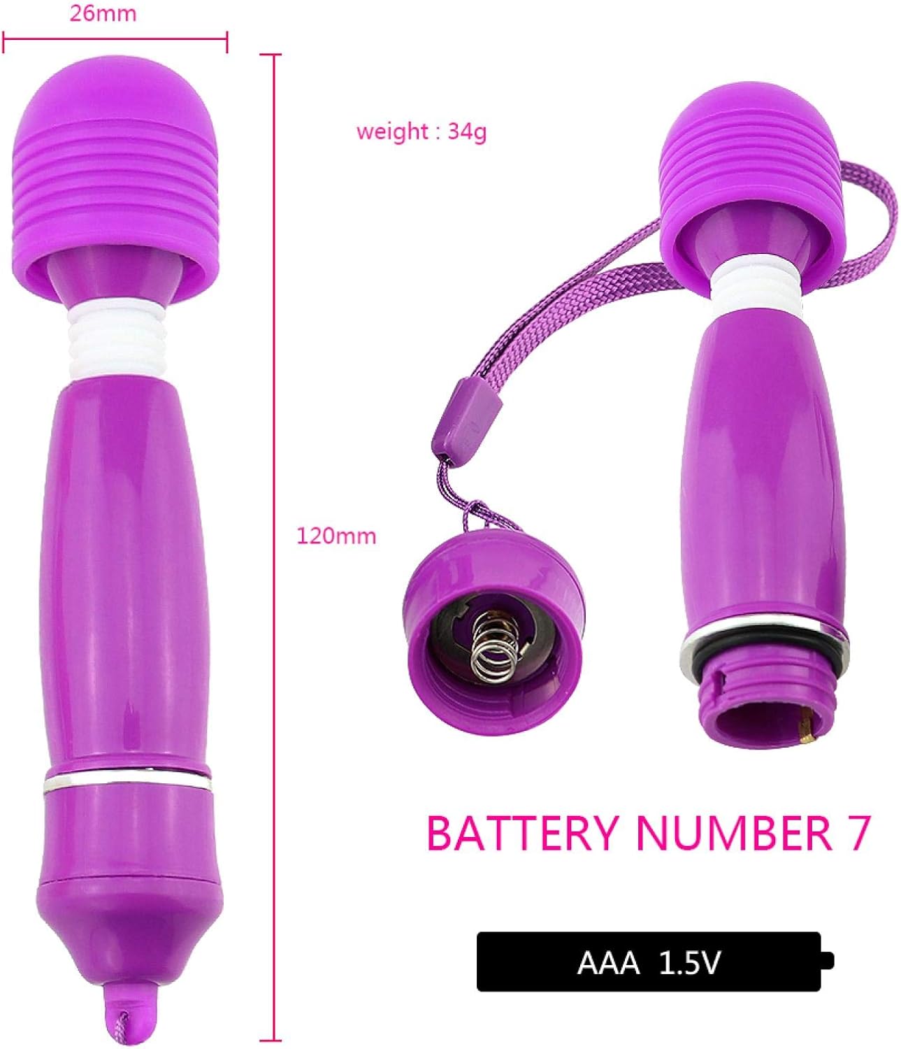 Máy Rung Vùng Kín Mini Dành Cho Nữ Wand Extreme 12 61G9DgDaTaL. AC SL1500
