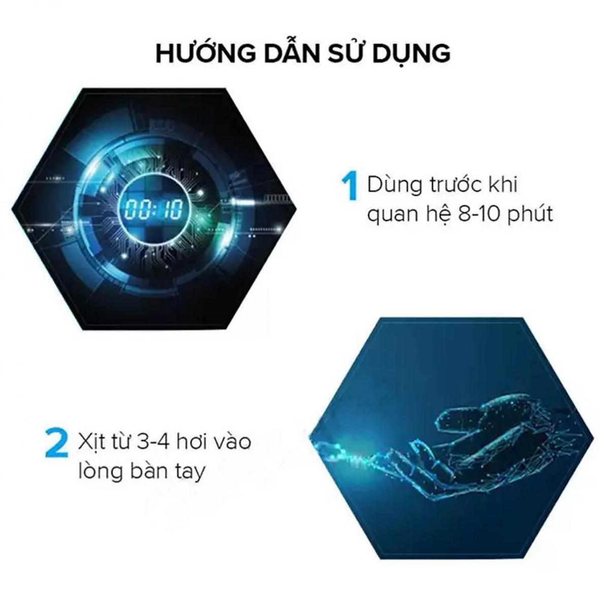 Chai Xịt UK Playboy Vip - Kéo Dài Thời Gian - 10ml 20 huong dan su dung chai xit chong xuat tinh som