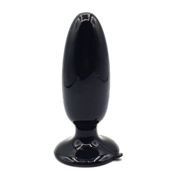 plug anal formato conico silicone possui base seguranca ventosa 10 x 4 cm 160300