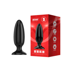 plug anal formato conico silicone possui base seguranca ventosa 10 x 4 cm 160302