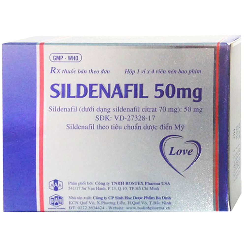 Thuốc Cường Dương Sildenafil 50mg – Người Bạn Đồng Hành Của Nam Giới