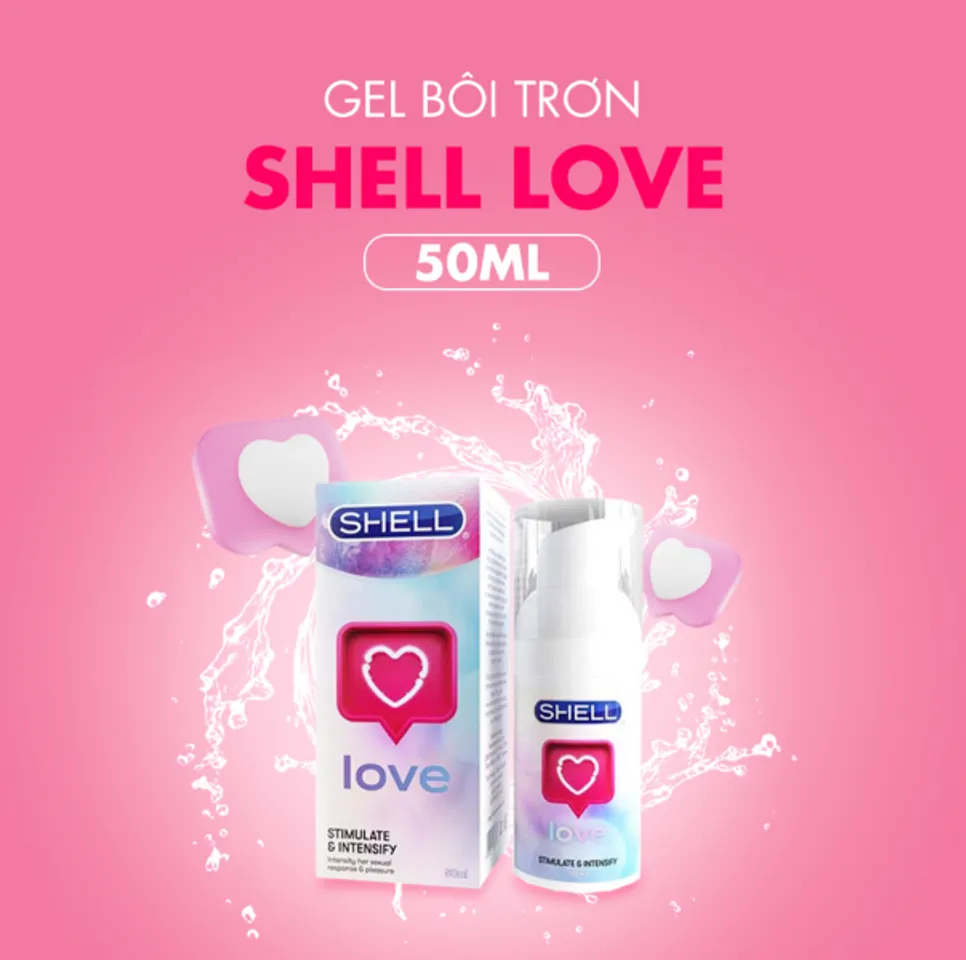 Gel Bôi Trơn Shell Love Pink Se Khít Âm Đạo Và Tăng Khoái Cảm Nữ Chai 50ml 4 Gel Bôi Trơn Shell Love Pink Se Khít Âm Đạo Và Tăng Khoái Cảm Nữ Chai 50ml