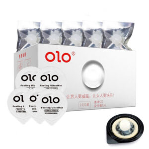 Bao Cao Su OLO Growth Bi Nhiều Gel Bôi Trơn Massa Điểm G - Hộp 5 Bao, 5 Bi