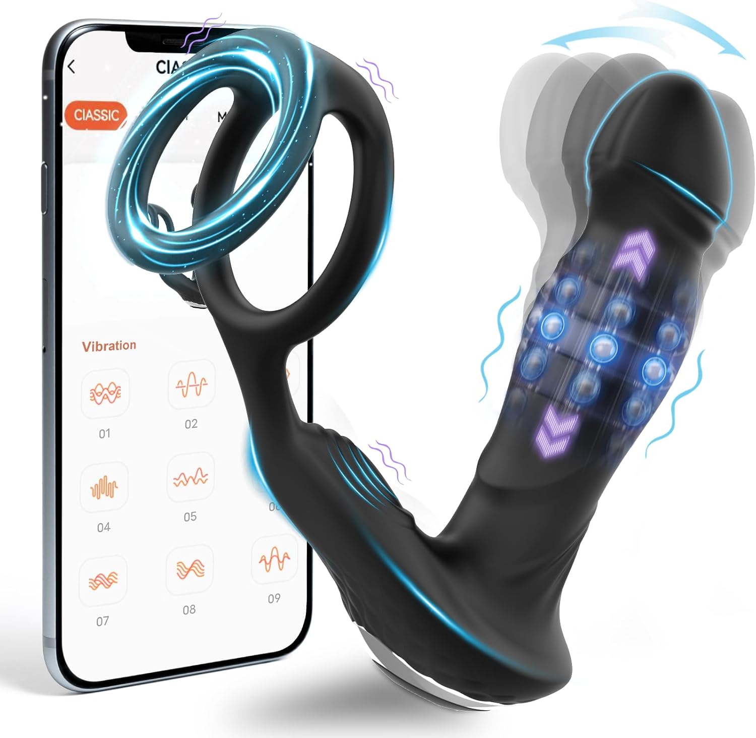 Máy Mát Xa Tuyến Tiền Liệt Rung Lắc Kết Nối Với App Cực Đỉnh 2 Máy Mát Xa Tuyến Tiền Liệt Rung Lắc Kết Nối Với App Cực Đỉnh