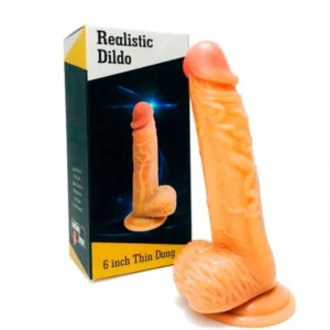 Dương Vật Giả Realistic Dildo 6 Inch Thin Dong Như Thật Kích Thước 12*3cm Dành Cho Nữ