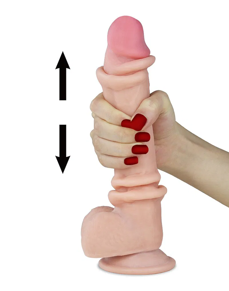 lovetoy sliding skin dildo 90 24 cm nude 02