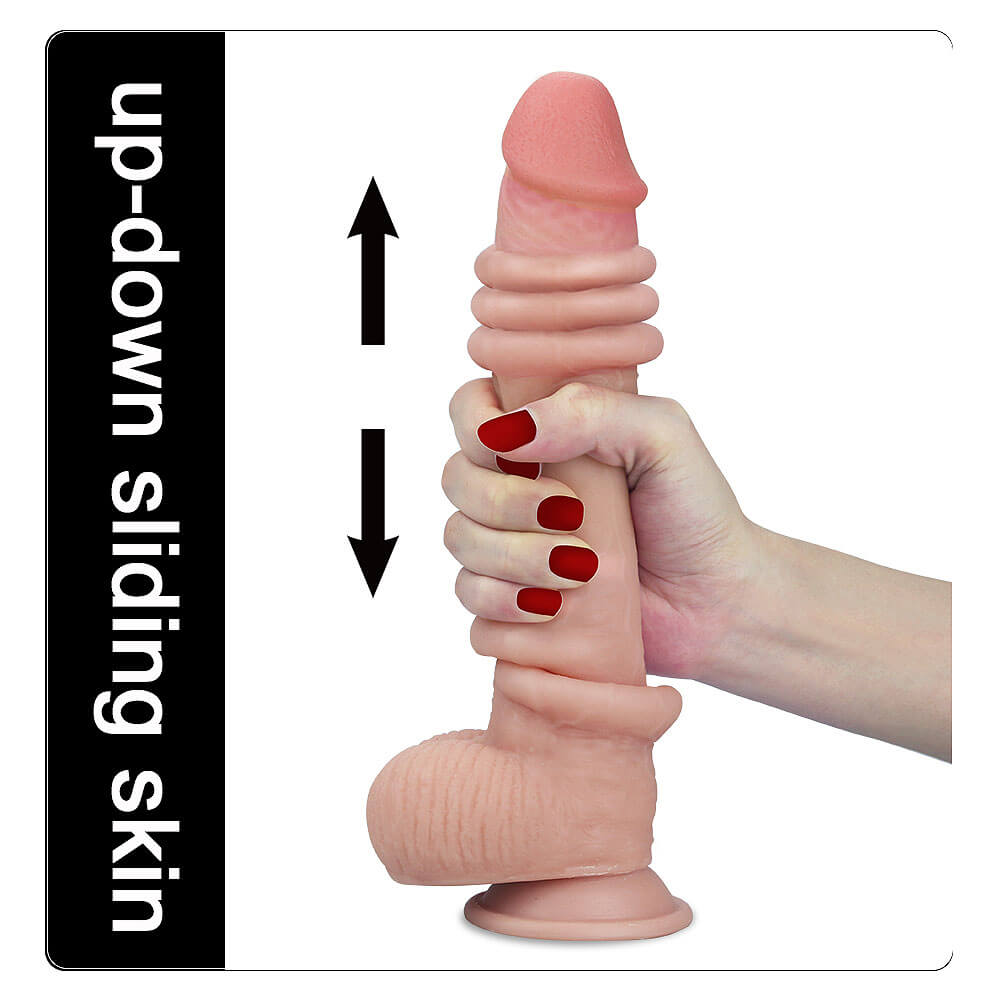 lovetoy sliding skin dual layer dong 9 d