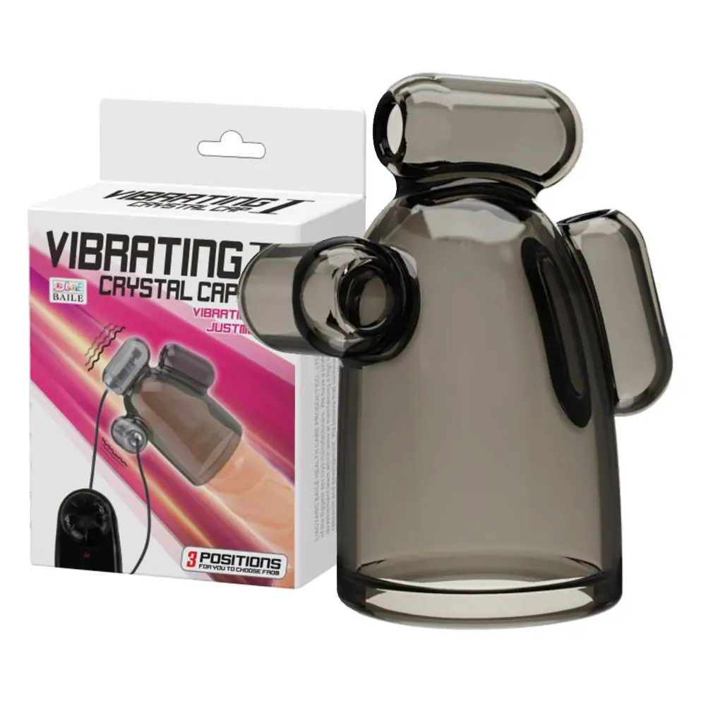 Bao Rung Quy Đầu Giá Rẻ Kích Thích Dương Vật 30 BAILE VIBRATING CRYSTAL CAP I 00