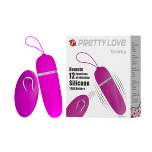 Trứng Rung Không Dây 12 Chế Độ Rung Điều Khiển Từ Xa Pretty Love Debby
