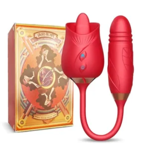 Trứng Rung Hoa Hồng Vibration PLUS Rung Thụt Kết Hộp Lưỡi Liếm Kích Thích Âm Đạo Nữ