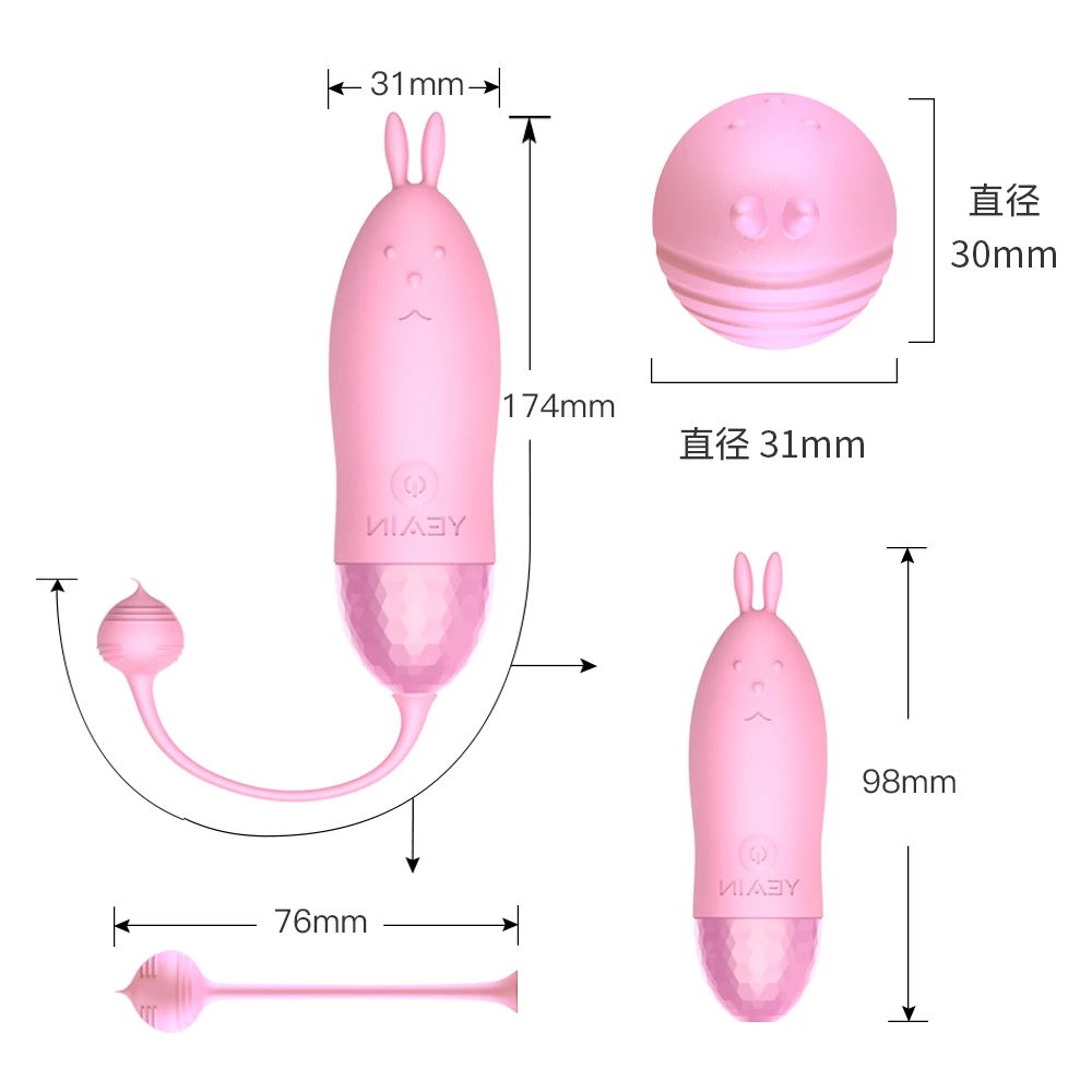 Trứng Rung Siêu Kích Thích Yeain Tai Thỏ Với 10 Chế Độ Rung 24 H91a1b72a2a6244af8c7265b72e374f06X