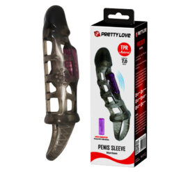 Bao Cao Su Đôn Dên Lưới Rung Giữa Thân Prettylove Penis Sleeve Harrison