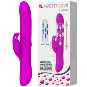 Dương Vật Giả Sạc Điện, Xoay Đầu, Rung Mạnh 12 Chế Độ - Pretty Love Byronnnn
