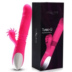 Dương Vật Giả Cánh Quạt Turbo-Q Rung Thụt Chống Nước