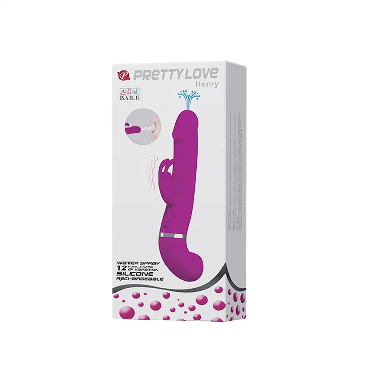 Dương Vật Giả Pretty Love Henry Bắn Tinh 12 Chế Độ Rung Dùng Sạc 28 BW 066005 09