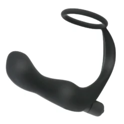 Máy Rung Kích Thích Tuyến Tiền Liệt Có Vòng Đeo Bìu Chống Tuột Pin Rời