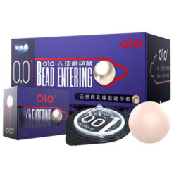 Bao Cao Su OLO 0.01 Bead Entering - Siêu Mỏng, Bi Tăng Thêm 3cm - Hộp 10 Cái