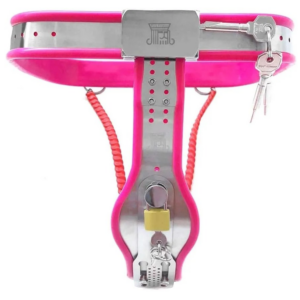 Đai Trinh Tiết Nữ Thép Không Gỉ Viền Silicone 2 Loại Tấm Chắn