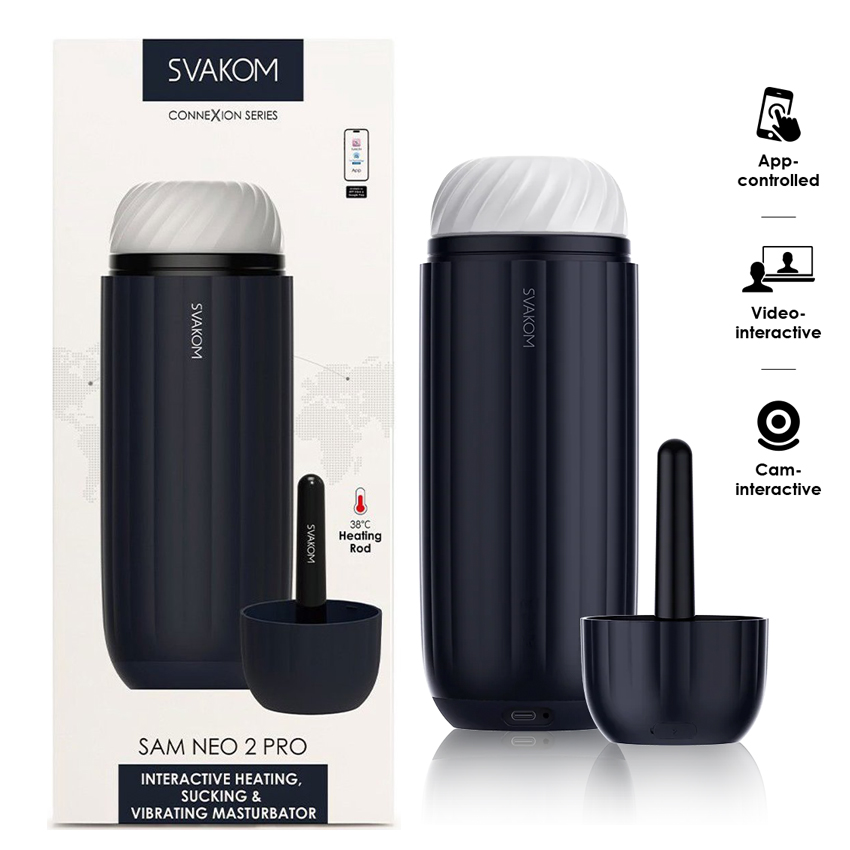 Máy Thủ Dâm Svakom Sam Neo 2 Pro – Co Bóp – Bú Mút – Sưởi Ấm – Điều Khiển Qua APP 2 Máy Thủ Dâm Svakom Sam Neo 2 Pro – Co Bóp – Bú Mút – Sưởi Ấm – Điều Khiển Qua APP