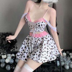 Váy Ngủ Hai Dây Cột Dây Quyến Rũ