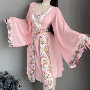 Váy Ngủ Cosplay Cổ Trang Kimono Quyến Rũ