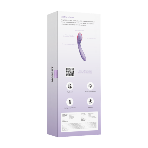 Máy Rung 2 Đầu Svakom Margot Sưởi Ấm Kích Thích G-Spot Điều Khiển App 13 Máy Rung 2 Đầu Svakom Margot Sưởi Ấm Kích Thích G-Spot Điều Khiển App