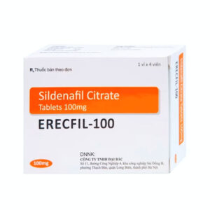 Viên Uống Cường Dương Erecfil-100 mg (1 vỉ x 4 viên)