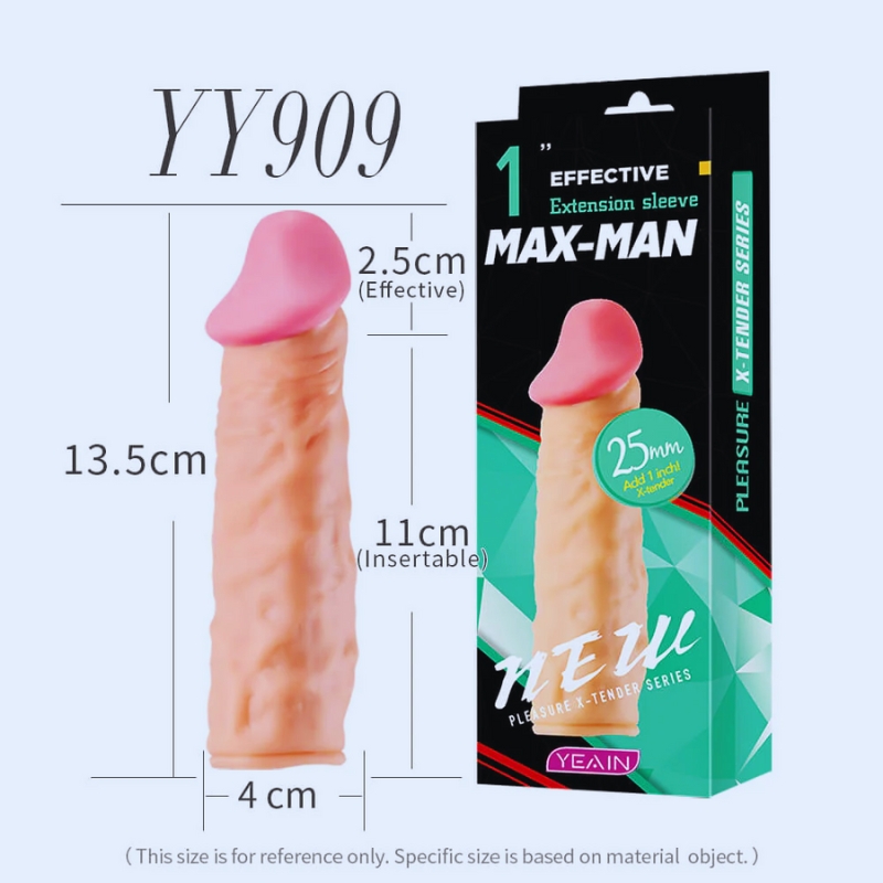Bao Cao Su Đôn Dên Max Man Tăng Kích Thước 2.5cm 4 Bao Cao Su Đôn Dên Max Man Tăng Kích Thước 2.5cm